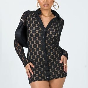 achilles long sleeve mini dress